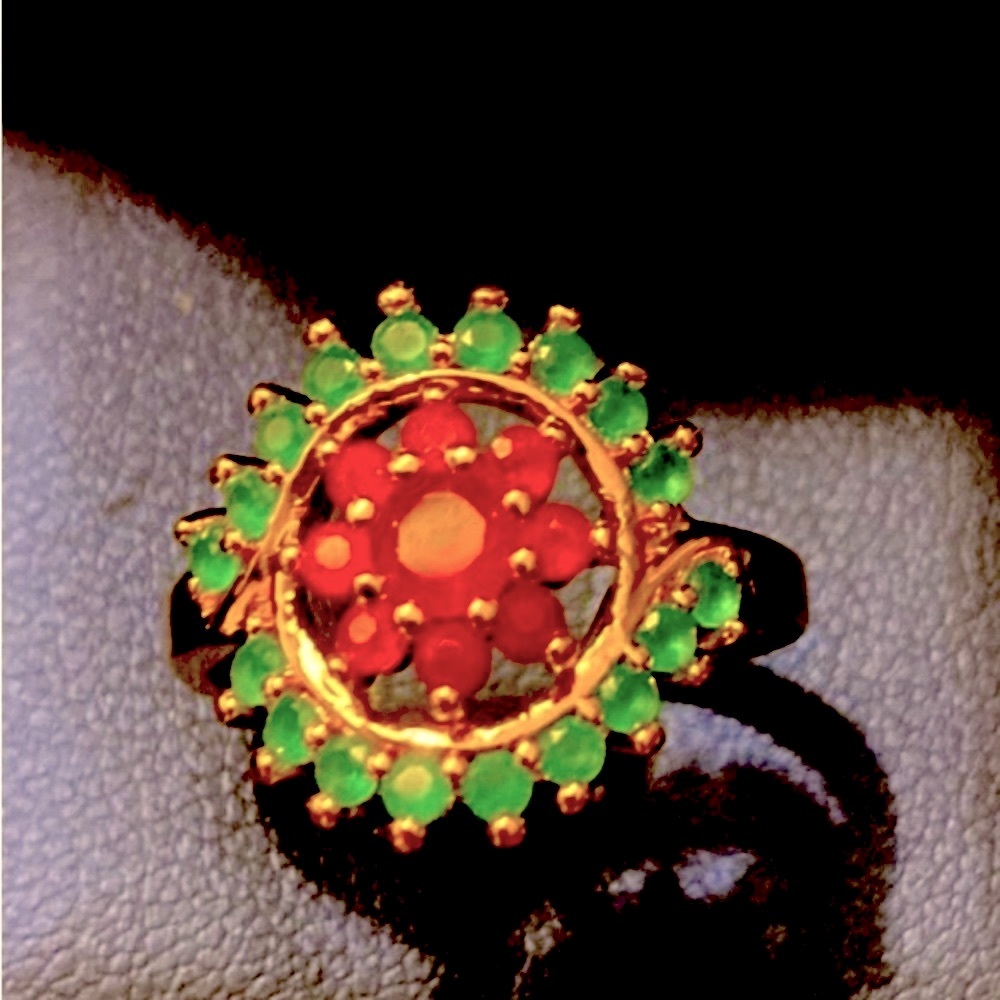 Ruby And Emerald Ring - image 3